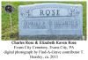 Headstone - Charles Rose & Elizabeth Kaven Rose