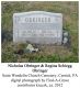 Headstone - Nicholas Obringer & Regina Schiegg Obringer